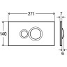 Панель смыва VIEGA Visign for Style 10 596316