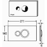 Панель смыва VIEGA Visign for Style 10 596347